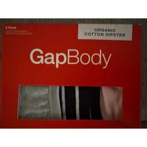 Brand New GAP Body Women's XS 3 Pack Organic Cotton Hipster Panties Multi